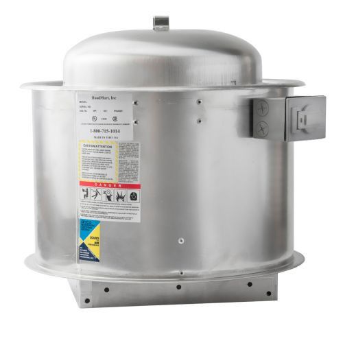 Direct Drive Premium Efficiency Centrifugal Upblast ECM Exhaust Fan 1000-1500 CFM, 1/4HP, 1PH 20D-ECA SHOP HOODS, EXHAUST/SUPPLY FANS, Exhaust Fans, Premium Efficiency Direct Drive Restaurant Exhaust Fans