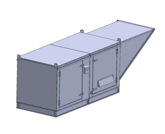 TK5 - 3PH (14000 cfm) - Direct Gas Fired Makeup Air Unit/EVAP TK5DD-EVAP-3PH SHOP HOODS, EXHAUST/SUPPLY FANS, Makeup Air Fans, Direct Gas Fired Tempered Makeup Air Unit / EVAP