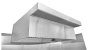 18' X 48" HOODMART GRC RESTAURANT HOOD SYSTEMS w/ psp tempered Make Up AIr EXH018PSP-GRC-TEMP SHOP HOODS, COMMERCIAL HOOD PACKAGES, PSP Hoods, Makeup-Air Hood Packages, TEMPERED AIR, Perforated Supply Plenum (PSP)