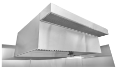 HoodMart Restaurant Hood System w/ PSP Tempered Makeup-Air - 19' x 48"