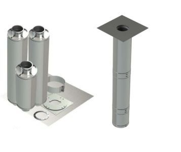 14" - Double Wall Kit, Zero Clearance, Grease Duct, 10' Straight, Including No Weld Hood and Fan Connections DWNAKS-ZC-KIT07 SHOP HOODS, DUCTWORK, Double Wall Zero Clearance Grease Duct Kits, Double Wall Kit - Straight Duct