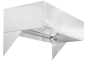 Hoodmart Restaurant Hood w/ Makeup-Air 2048HBM SHOP HOODS, HOODS ONLY, Makeup Air Hoods, Short Cycle Makeup Air, Standard Short Cycle