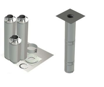 14" - Double Wall Kit, Zero Clearance, Grease Duct, 10' Straight, Including No Weld Hood and Fan Connections DWNAKS-ZC-KIT07 SHOP HOODS, DUCTWORK, Double Wall Zero Clearance Grease Duct Kits, Double Wall Kit - Straight Duct