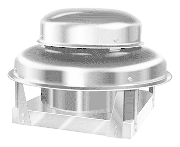 Direct Drive Downblast Exhaust Fan 300 CFM, 1725 RPM, 1PH w/6 AMP Var. Speed Control 08D-DBFF-300 SHOP HOODS, EXHAUST/SUPPLY FANS, Downblast Fans, Centrifugal Downblast Direct Drive Exhaust Fan