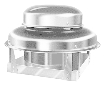 Direct Drive Downblast Exhaust Fan 300 CFM, 1725 RPM, 1PH w/6 AMP Var. Speed Control 08D-DBFF-300 SHOP HOODS, EXHAUST/SUPPLY FANS, Downblast Fans, Centrifugal Downblast Direct Drive Exhaust Fan