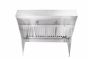 Restaurant Hood w/(BRP) Back Return Plenum Makeup-Air 17'x48" 1748HBMBRP SHOP HOODS, HOODS ONLY, Makeup Air Hoods, Back Return Plenum (BRP)