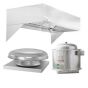 HoodMart Restaurant Hood System w/ Eco Make-Up Air 6’ x 48” 2006-DB SHOP HOODS, Economy Short Cycle Makeup Air (IPS), Standard Short Cycle IPS