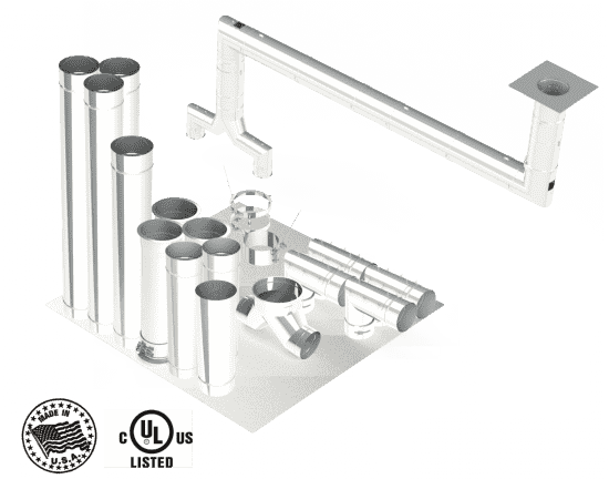 Single Wall Kit - Straight w/ Pant Leg and 2 - 90's