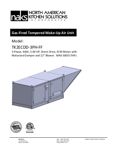 TK2Z 460V 5HP 3Phs