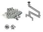 22"- Kit de Doble Pared, Espacio Cero, Dos 16" Conexiones, Ducto de Grasa, Cuatro Codos de 90°, 50' Recto, Incluyendo Conexiones de Campana y Ventilador Sin Soldadura DWNAKS-ZC-KIT21 Double Wall Kit - Straight w Pant Leg and 4 – 90's