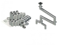 22"- Kit de Doble Pared, Espacio Cero, Dos 16" Conexiones, Ducto de Grasa, Cuatro Codos de 90°, 50' Recto, Incluyendo Conexiones de Campana y Ventilador Sin Soldadura DWNAKS-ZC-KIT21 Double Wall Kit - Straight w Pant Leg and 4 – 90's