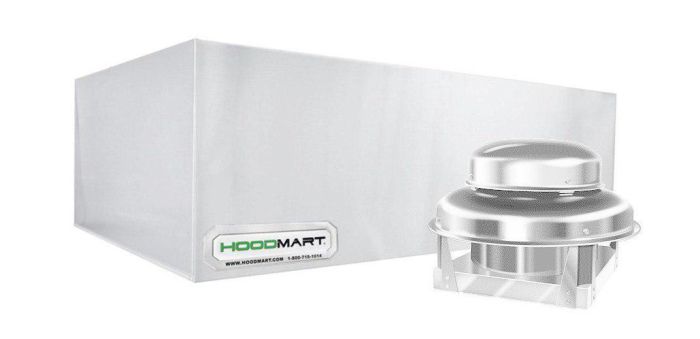 HoodMart Campana de Calor y Humos Tipo 2 - 6' x 48" EXSS006BTYPE2D COMPRAR, CAMPANAS COMERCIALES, Paquetes de Campanas de pizza, Horno de cubierta