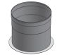 18" Diámetro, Ducto de Grasa de Pared Simple, Adaptador de Collar con Brida - Inicio SWCK18-FCS COMPRAR, DUCTOS, Accesorios de conducto de grasa de pared simple, Pared simple de 18 de diámetro