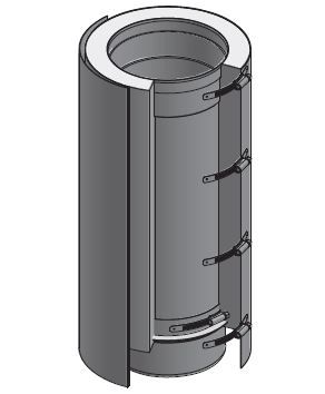 10" Diámetro, Ducto de Grasa de Doble Pared con Espacio Reducido, 24" Longitud de Corte DWCK10-24CL-RC COMPRAR, DUCTOS, Double Wall Reduced Clearance Grease Duct Accessories, Double Wall 10” Diameter