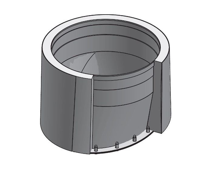 18" Diámetro, Ducto de Grasa de Doble Pared con Espacio Reducido, No Weld Campana Adapter Oval - Start DWCK18-NWHO-RC COMPRAR, DUCTOS, Double Wall Reduced Clearance Grease Duct Accessories, Double Wall 18” Diameter