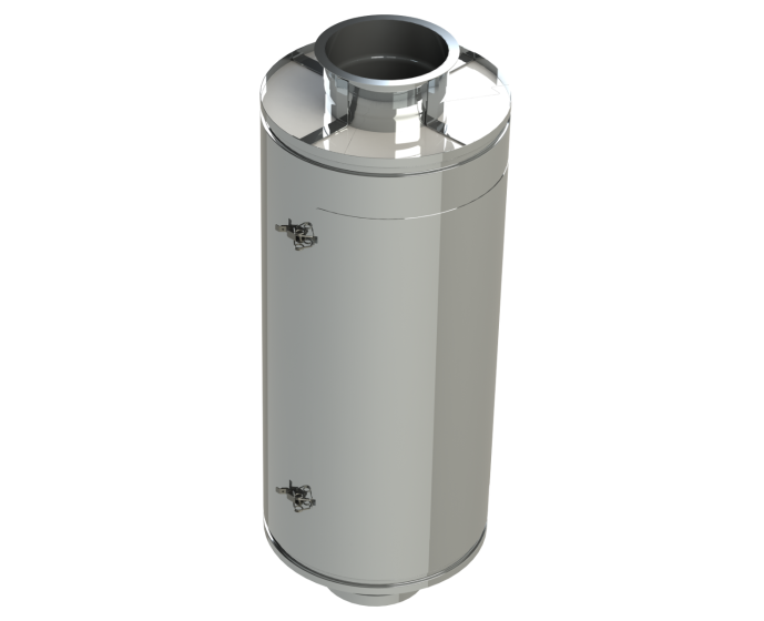 12" Diámetro, Ducto de Grasa de Doble Pared con Espacio Cero, Longitud de Puerta de Acceso en Línea DWCK12-IAD-ZC Double Wall 12” Diameter
