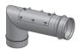 12" Diámetro, Ducto de Grasa de Pared Simple, 87 Grados Codo con Acceso SWCK12-87EA COMPRAR, DUCTOS, Accesorios de conducto de grasa de pared simple, Pared simple de 12 "de diámetro