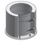 10" Diámetro, Ducto de Grasa de Doble Pared con Espacio Cero, Adaptador de Campana Sin Soldadura - Inicio DWCK10-NWHA-ZC Double Wall 10” Diameter