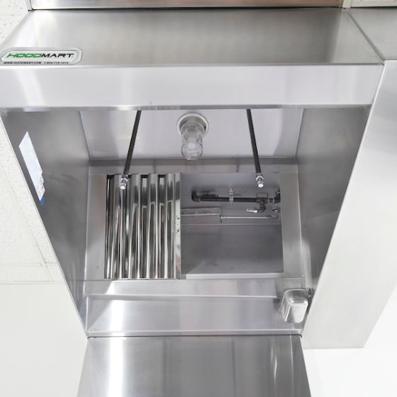 Campana de Restaurante con (BRP) Pleno de Retorno Trasero de Aire de Reposición 13'x48" 1348HBMBRP COMPRAR, CAMPANA SOLAMENTE, Campanas de aire de maquillaje, Pleno de vuelta de BRP