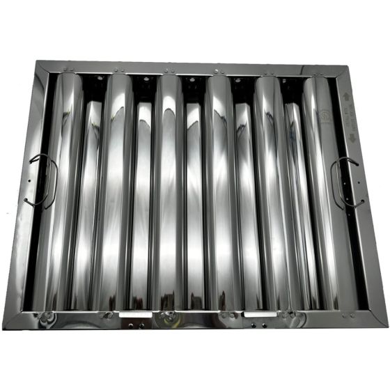 Filtro de Grasa de Deflector de Campana Comercial de Acero Inoxidable, 16-inch x 20-inch x 2-inch CON CLIPS STAINLESS_16_20_2_GA COMPRAR, ACCESORIOS, Filtros