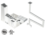 18"- Single Wall Kit,Two 12" Connections, Grease Duct, Four 90's, 50' Straight, Including No Weld Hood and Fan Connections Fan Connections SWNAKS-KIT15 COMPRAR, DUCTOS, Kits de conducto de grasa de pared simple, Kit de pared simple - Straight w / Pant Leg y 4 - 90's