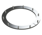 10" Diámetro, Ducto de Grasa de Doble Pared con Espacio Cero, Adaptador de Campana Sin Soldadura - Inicio DWCK10-NWHA-ZC Double Wall 10” Diameter