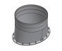 18" Diámetro, Ducto de Grasa de Pared Simple, No Weld Campana Adapter Oval - Start SWCK18-NWHO COMPRAR, DUCTOS, Accesorios de conducto de grasa de pared simple, Pared simple de 18 de diámetro