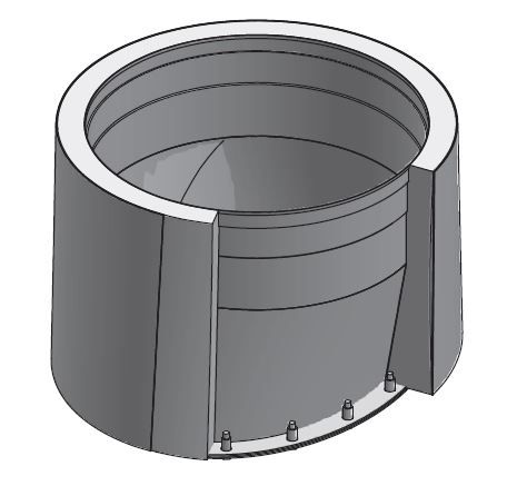 16" Diámetro, Ducto de Grasa de Doble Pared con Espacio Reducido, Adaptador de Campana Sin Soldadura - Inicio DWCK16-NWHO-RC COMPRAR, DUCTOS, Double Wall Reduced Clearance Grease Duct Accessories, Double Wall 16” Diameter
