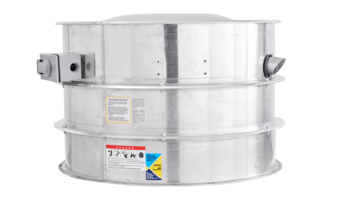 Ventilador de Extracción Huracán Centrífugo Ascendente de Transmisión por Correa 4600 CFM, 1198 RPM, 1PH 72B3H-4600-FF COMPRAR, ESCAPE / SUMINISTRO VENTILADORES, Hurricane Rated Fans, Belt Drive Exhaust Fans, Exhaust Fans, 3 Phase
