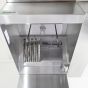Campana de Restaurante con (BRP) Pleno de Retorno Trasero de Aire de Reposición 4'x48" 0448HBMBRP COMPRAR, CAMPANA SOLAMENTE, Campanas de aire de maquillaje, Pleno de vuelta de BRP