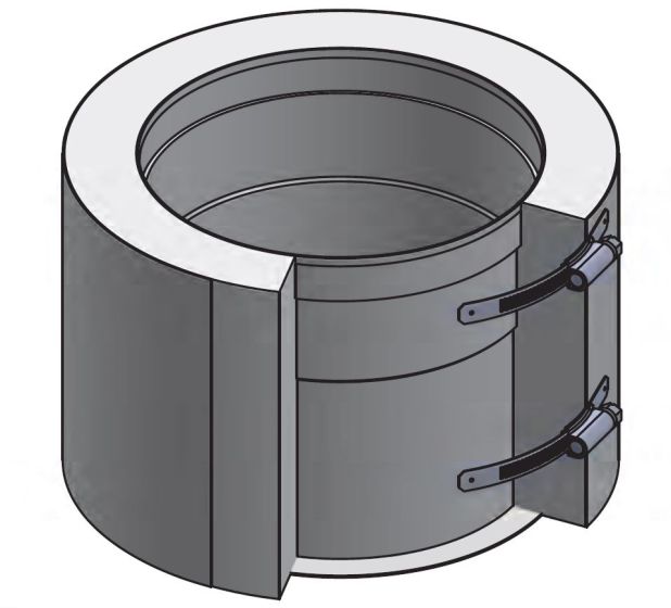 18" Diámetro, Ducto de Grasa de Doble Pared con Espacio Reducido, Adaptador de Collar con Brida - Inicio DWCK18-FCS-RC COMPRAR, DUCTOS, Double Wall Reduced Clearance Grease Duct Accessories, Double Wall 18” Diameter