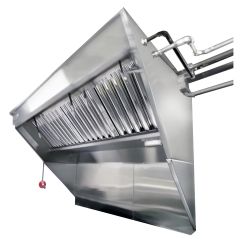Hoodmart Acero Inoxidable Integrado Extracción Low Box Concesión Sistema de Campana conKidde Supresión de Incendios