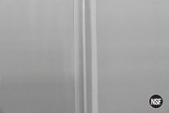 Paneles de Pared de Acero Inoxidable con Tiras de Costura y Tapas (48"L x 84"H)