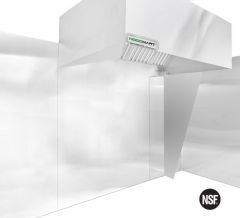 (Derecha) Cortinas Laterales Aisladas de Acero Inoxidable Completas L/R -23" Superior 78" Alto 20" Inferior