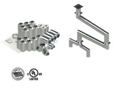 22"- Kit de Doble Pared, Espacio Cero, Dos 16" Conexiones, Ducto de Grasa, Cuatro Codos de 90°, 50' Recto, Incluyendo Conexiones de Campana y Ventilador Sin Soldadura