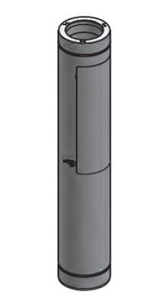 12" Diámetro, Ducto de Grasa de Doble Pared con Espacio Reducido, Longitud de Puerta de Acceso en Línea