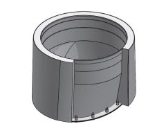20" Diámetro, Ducto de Grasa de Doble Pared con Espacio Cero, No Weld Campana Adapter Oval - Start