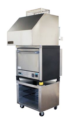 30" Single Deck Pizza Oven con Campana Sin Ventilación 3 PH - No Incendio Supp