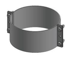 16" Diámetro, Ducto de Grasa de Pared Simple, Banda de Soporte Ligera
