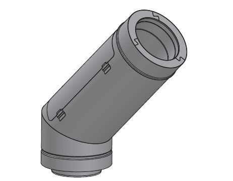18" Diámetro, Ducto de Grasa de Doble Pared con Espacio Reducido, 45 Grados Codo con Acceso DWCK18-45EA-RC COMPRAR, DUCTOS, Double Wall Reduced Clearance Grease Duct Accessories, Double Wall 18” Diameter