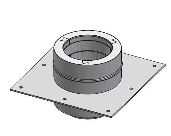 18" Diámetro, Ducto de Grasa de Doble Pared con Espacio Reducido, Soporte de Placa de Anclaje DWCK18-APS-RC COMPRAR, DUCTOS, Double Wall Reduced Clearance Grease Duct Accessories, Double Wall 18” Diameter