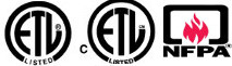 ETL CETL NFPA logos